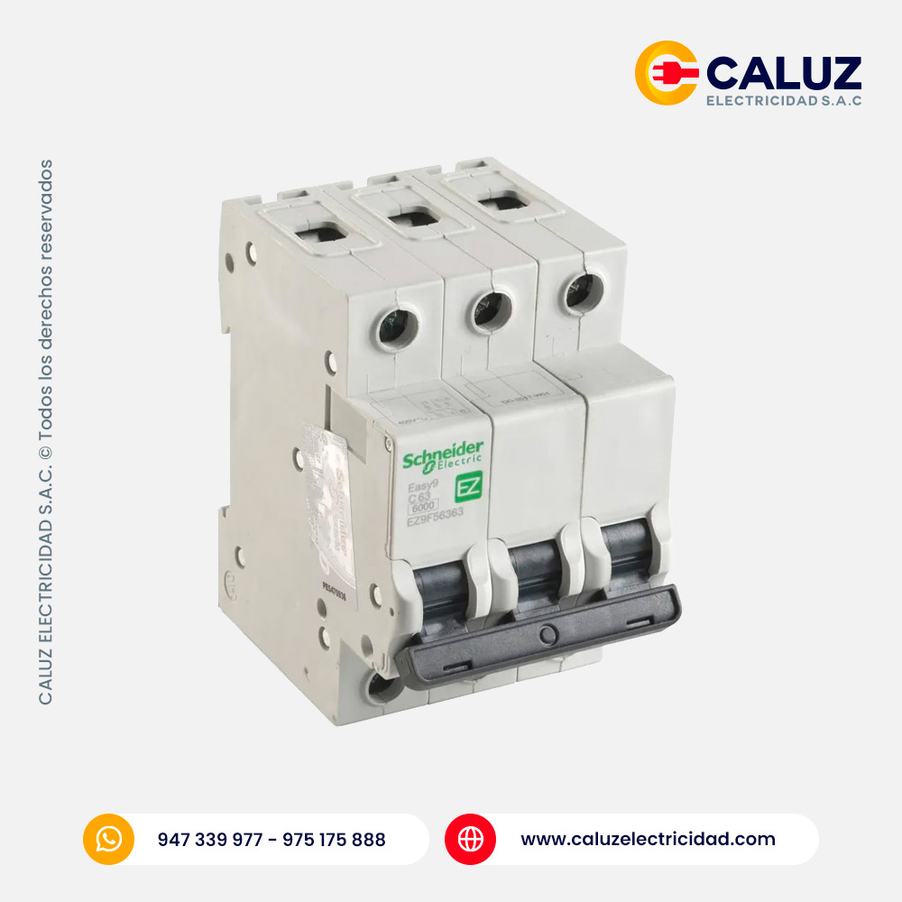 Interruptor Termomagnético Easy9 3x63A